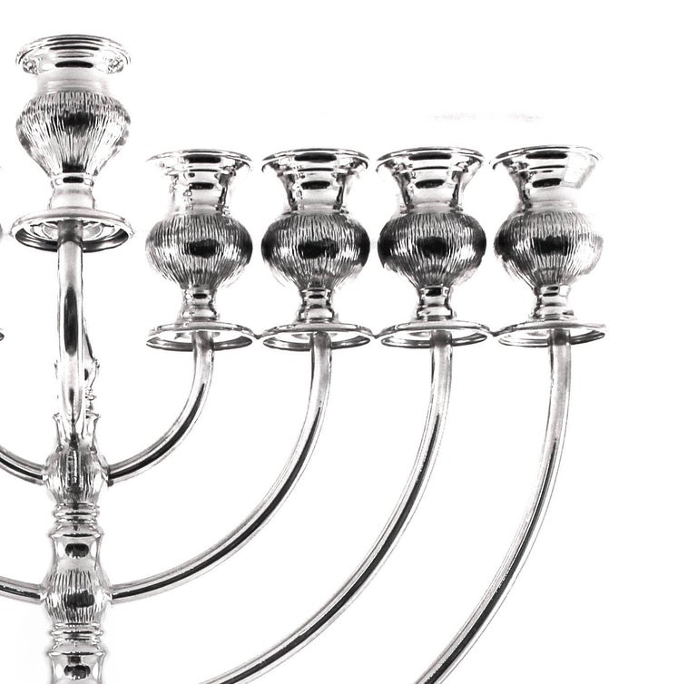 Sterling Silver Menorah For Sale at 1stDibs