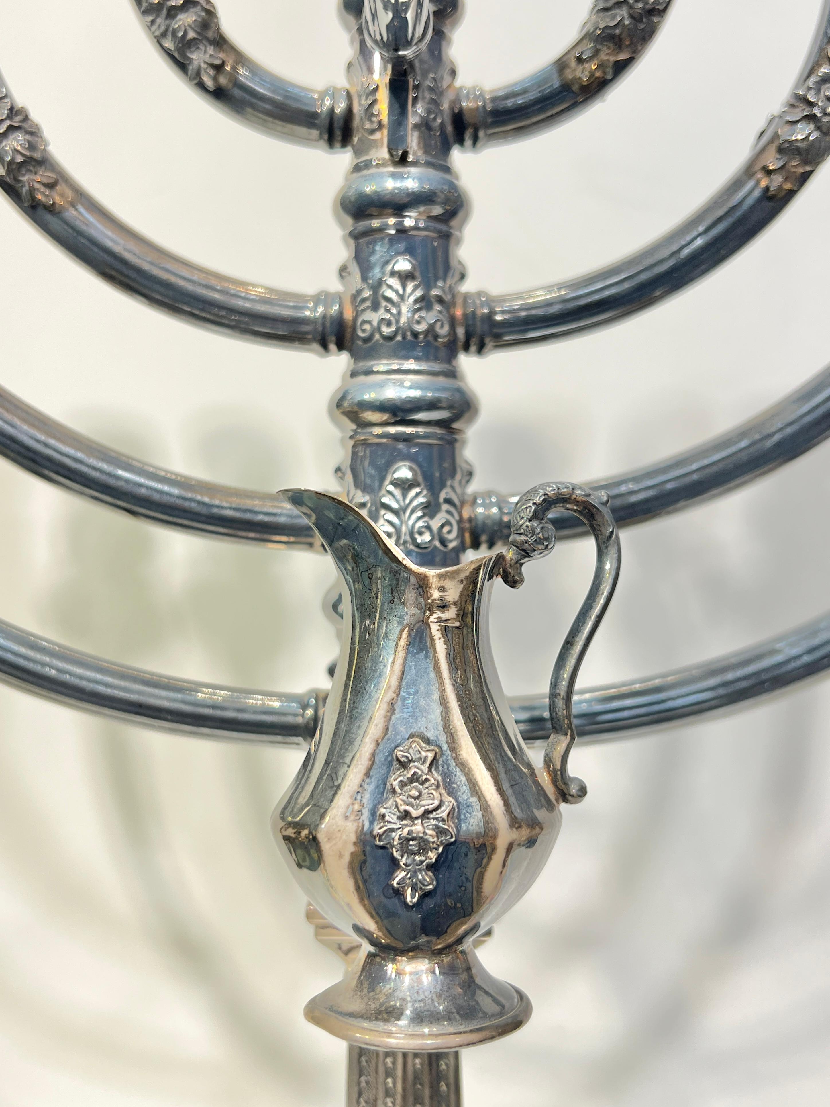 Sterling Silver Menorah im Angebot 1