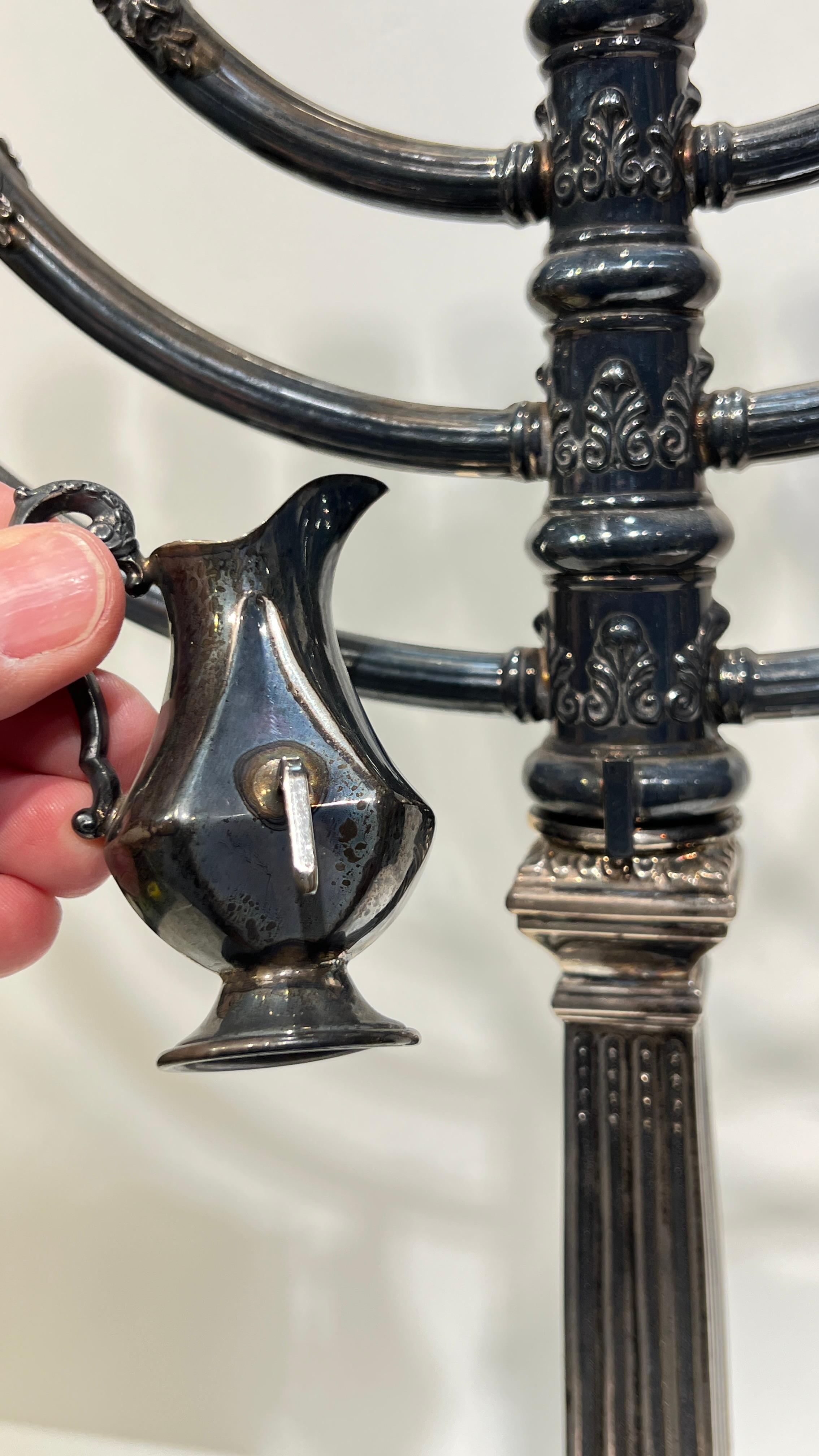 Sterling Silver Menorah im Angebot 2