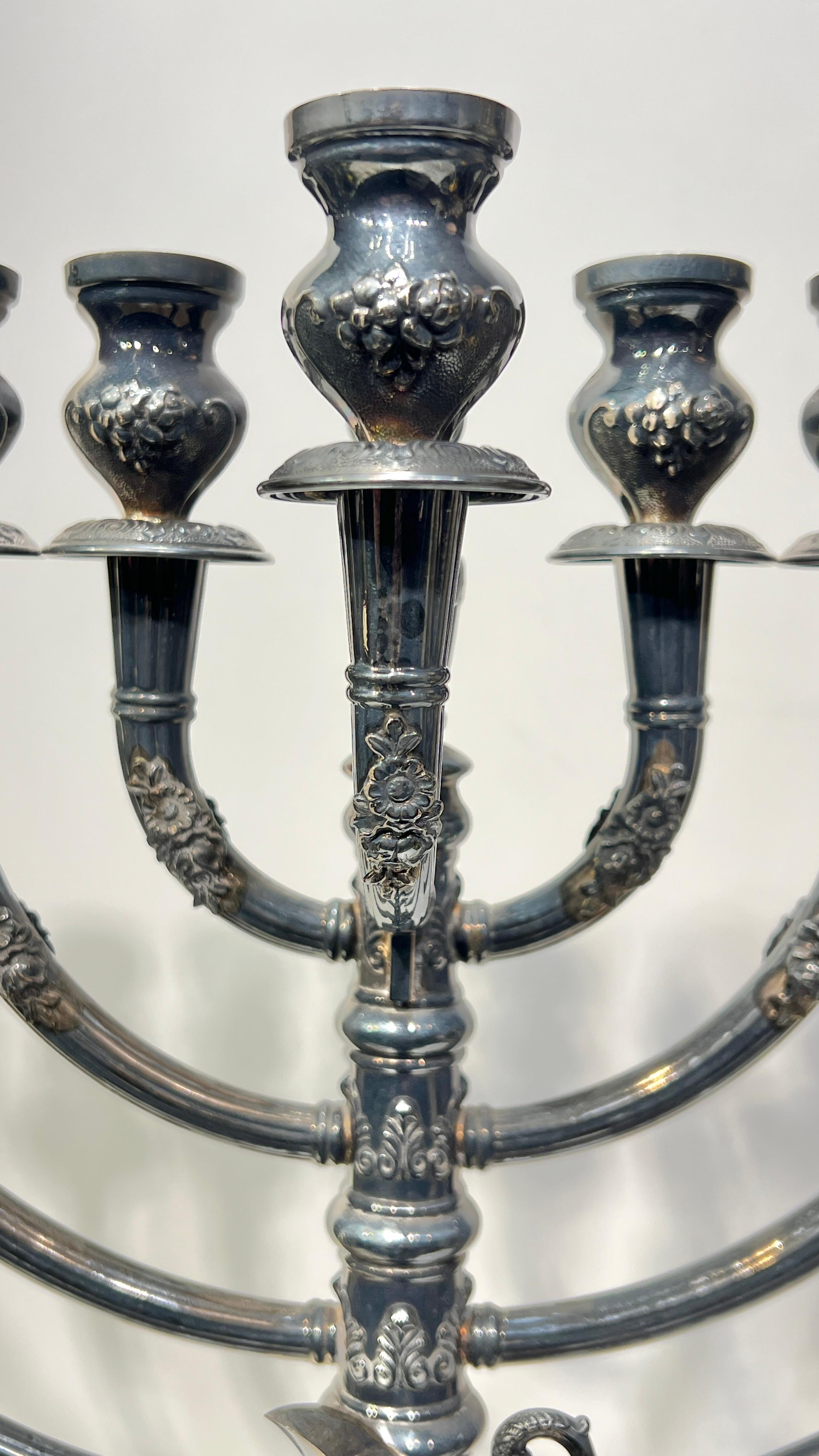 Sterling Silver Menorah im Angebot 3