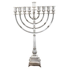 Menorah en argent sterling