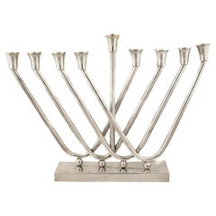 Menorah en argent sterling