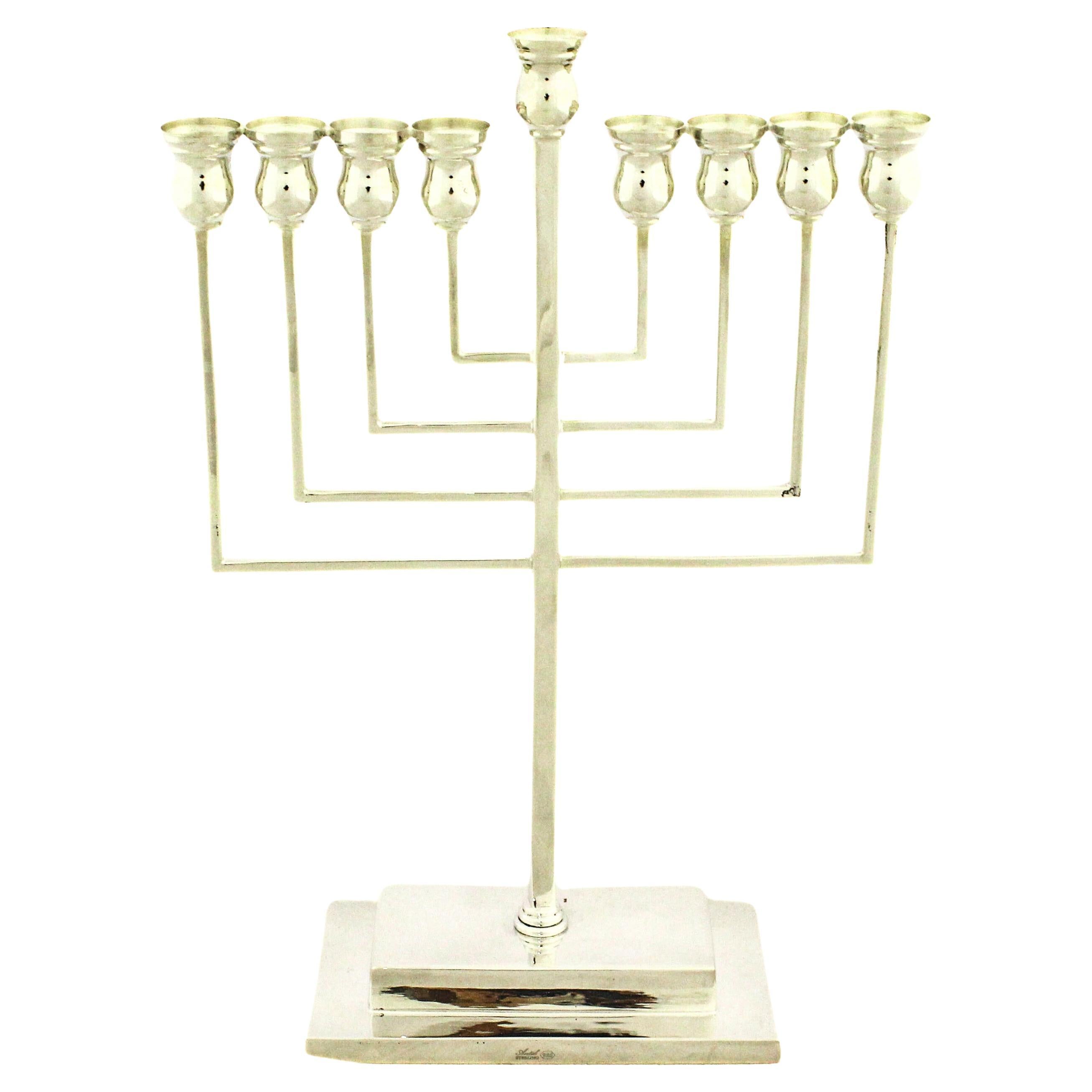 Sterling Silver Menorah
