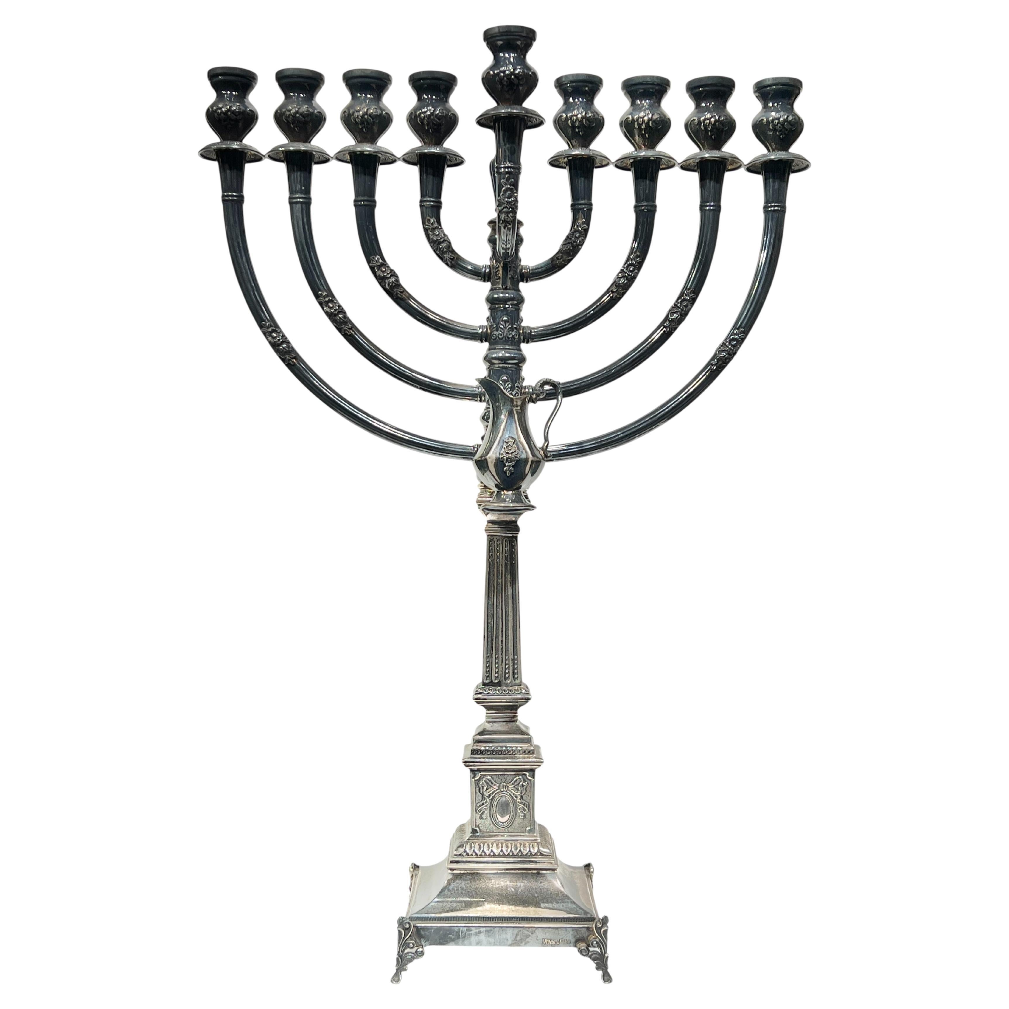Sterling Silver Menorah
