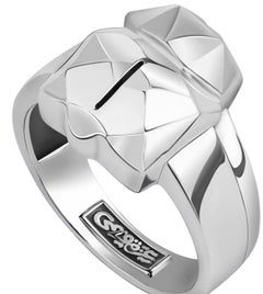 Sterling Silver Mens 3D Scarab Ring