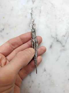 Winter Garden Sterling Silver Contemporary Juniper Brooch Featured in Vogue