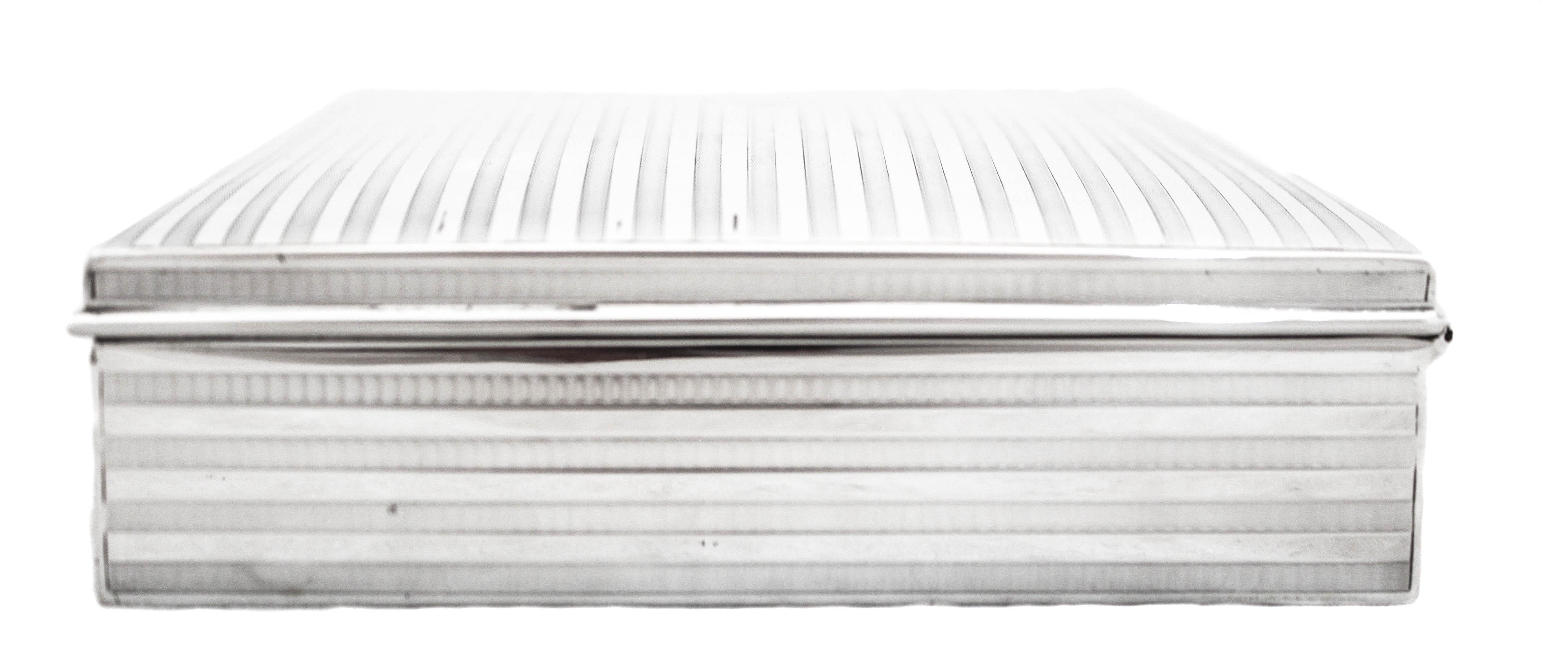 Sterling Silver Mens Jewelry Box In condizioni ottime a Brooklyn, NY