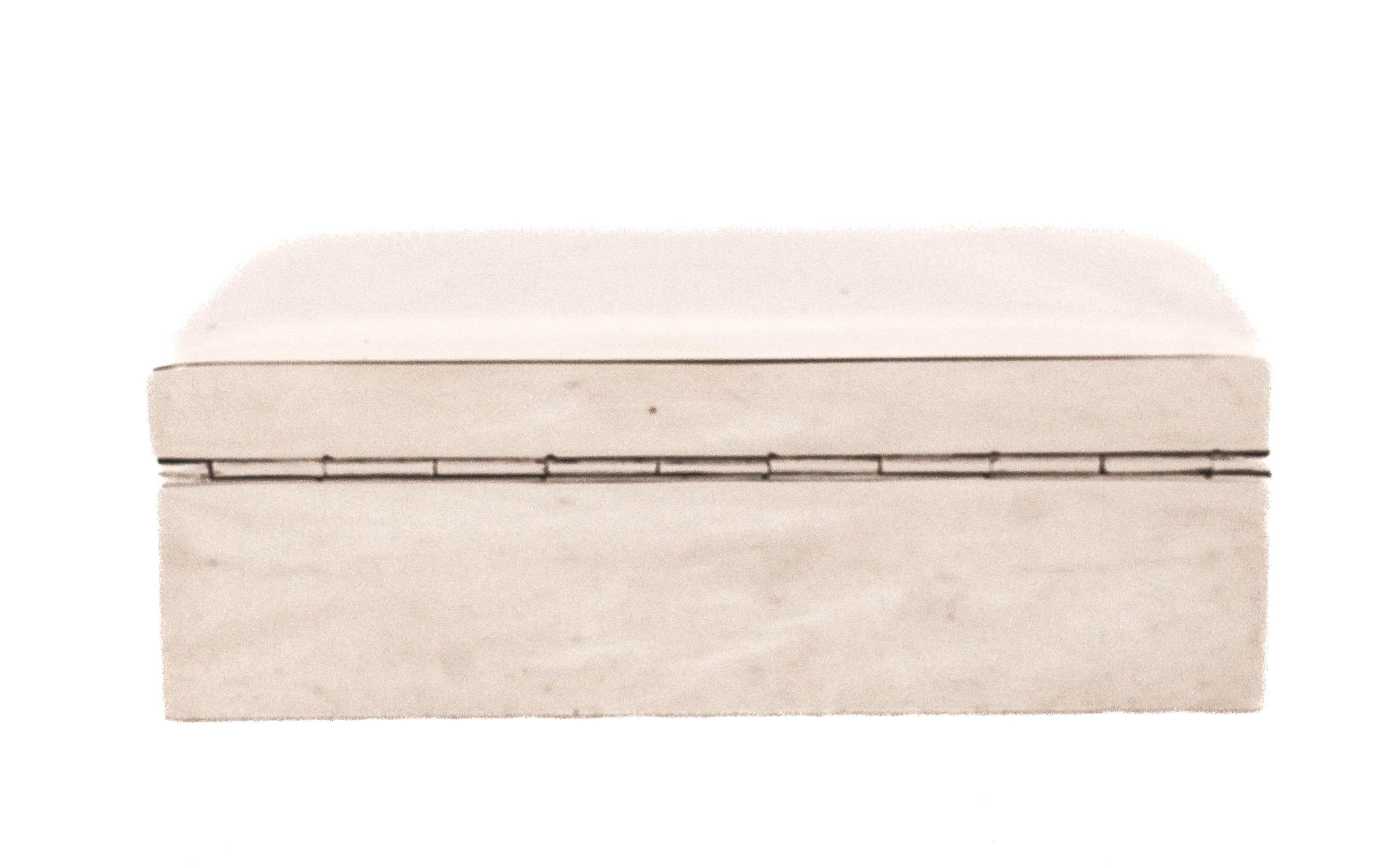 Mid-20th Century Sterling Silver Men’s Jewelry Box For Sale
