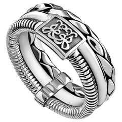 Sterling Silver Men's Multi-Band Ring