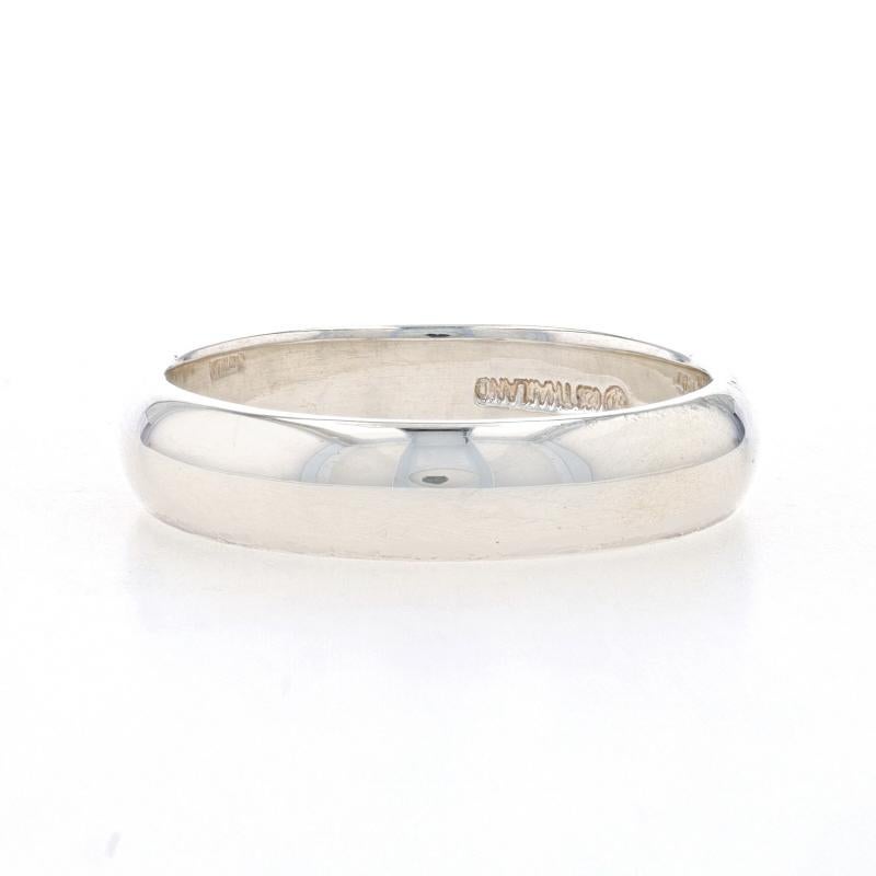 Sterling Silver Men's Wedding Band - 925 Ring 1
