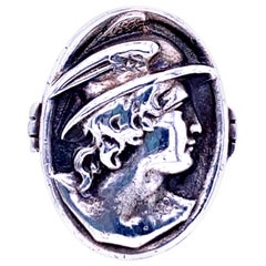 Sterling Silver Mercury Coin Ring