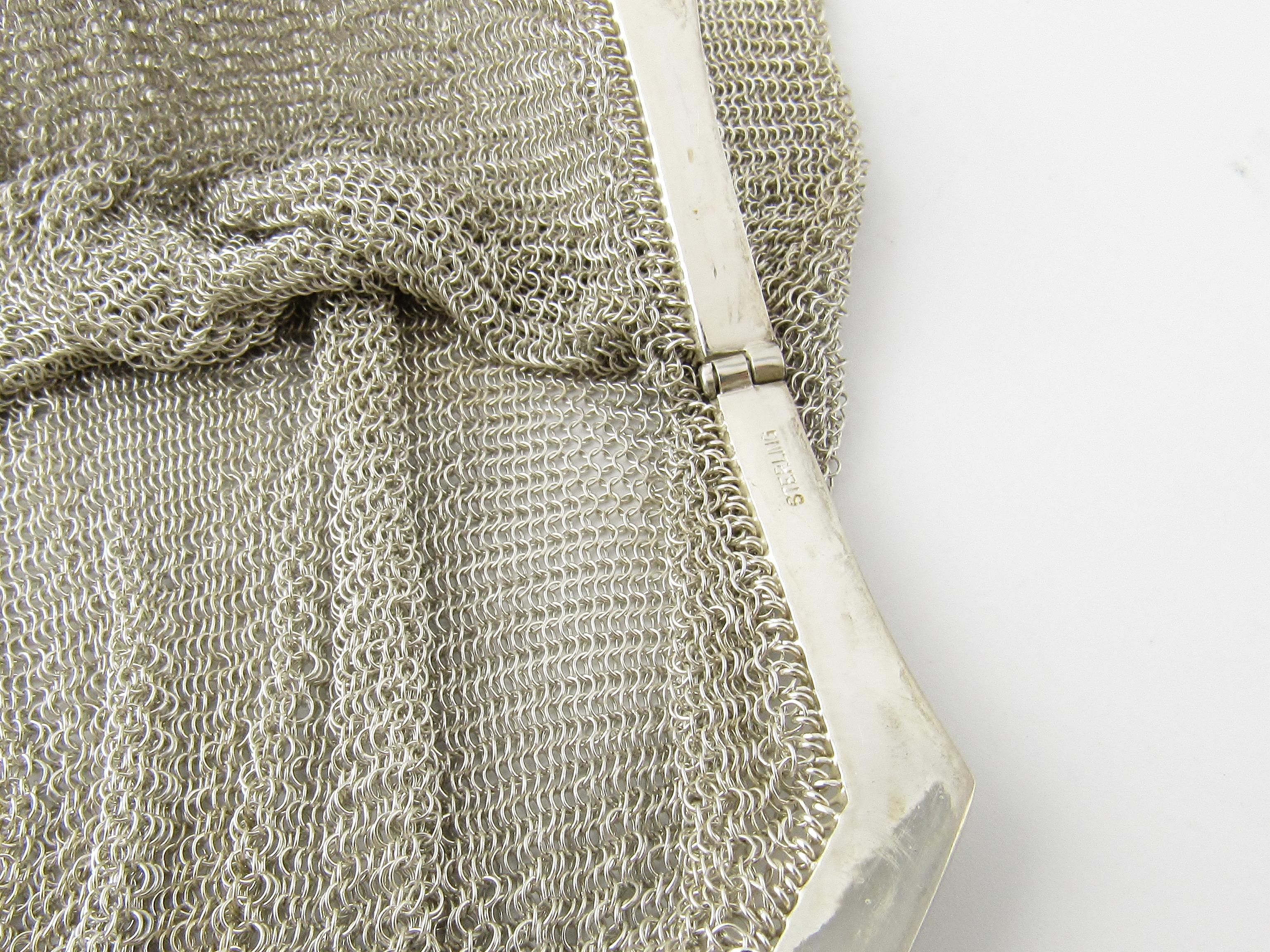 Sterling Silver Mesh Purse 2