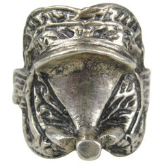 Sterling Silver Mexican Horse Saddle Ring 