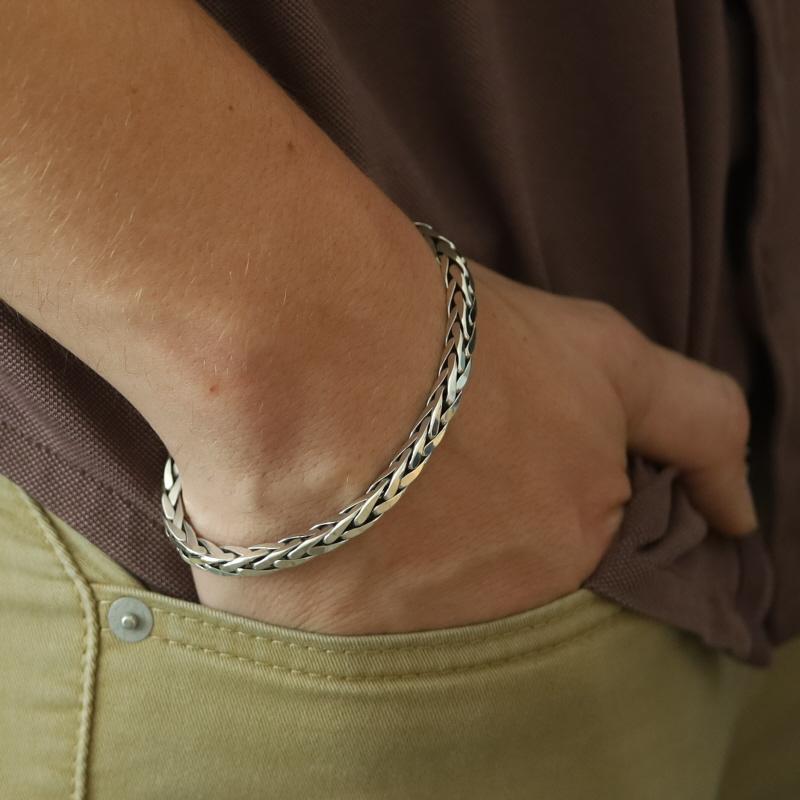 Sterling Silver Mexico Charm Bracelet 6 1/4