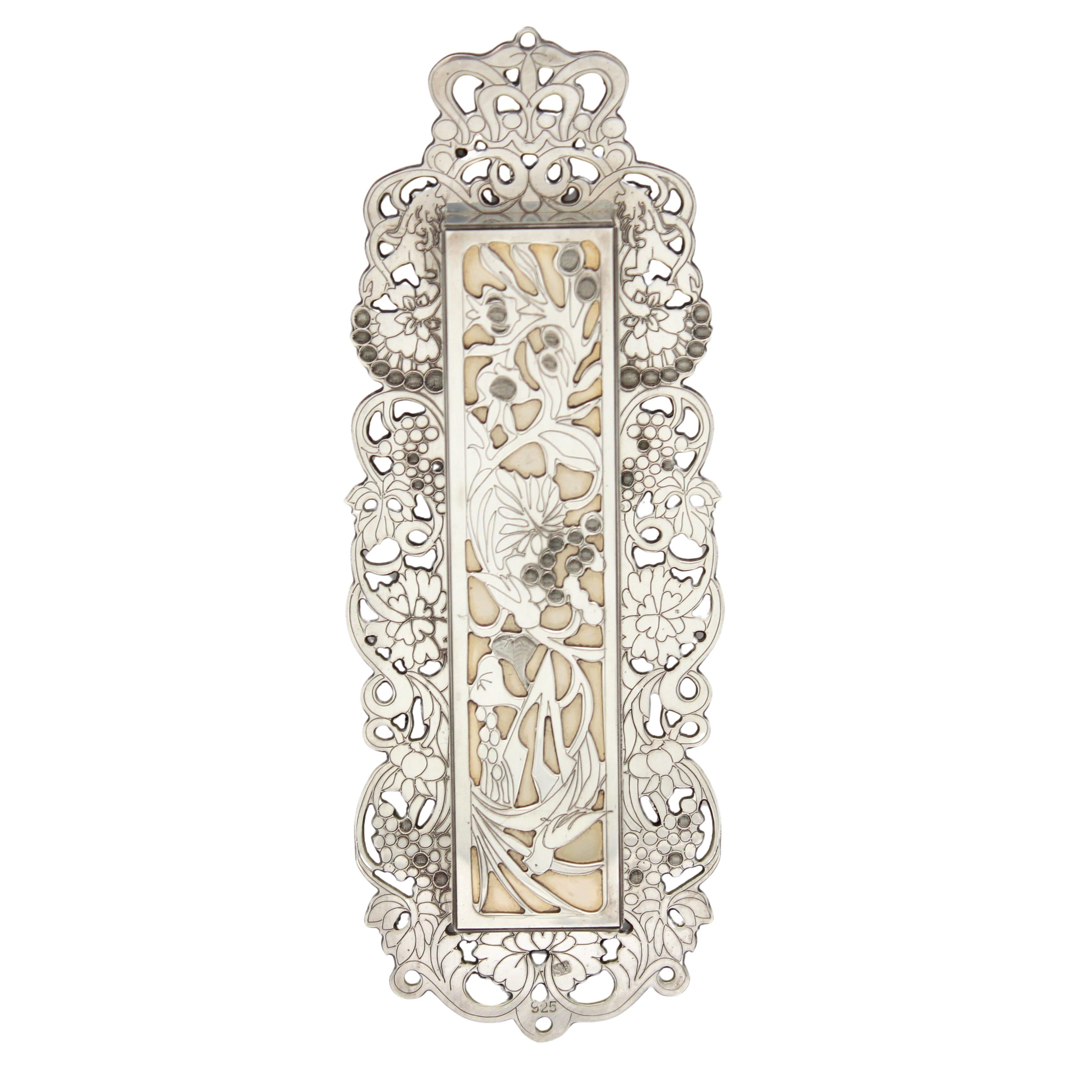 Sterling Silver Mezuzah Case by Shuki Freiman, Jerusalem, 1990