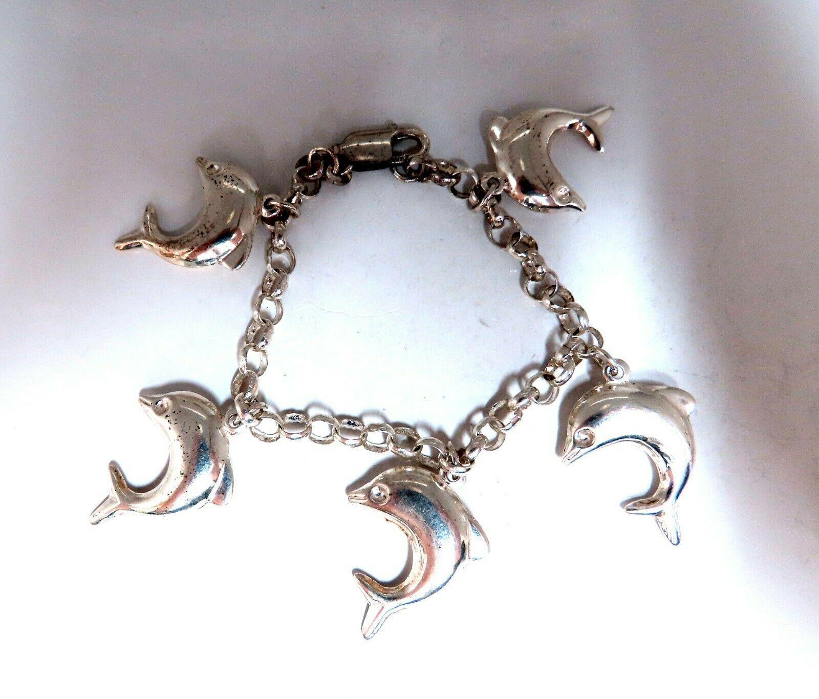 dolphin bracelet silver