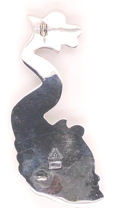 Sterling Silver Mid-20th Century Signed Elna Taxco Pendant