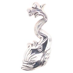 Vintage Sterling Silver Mid-20th Century Signed Elna Taxco Pendant
