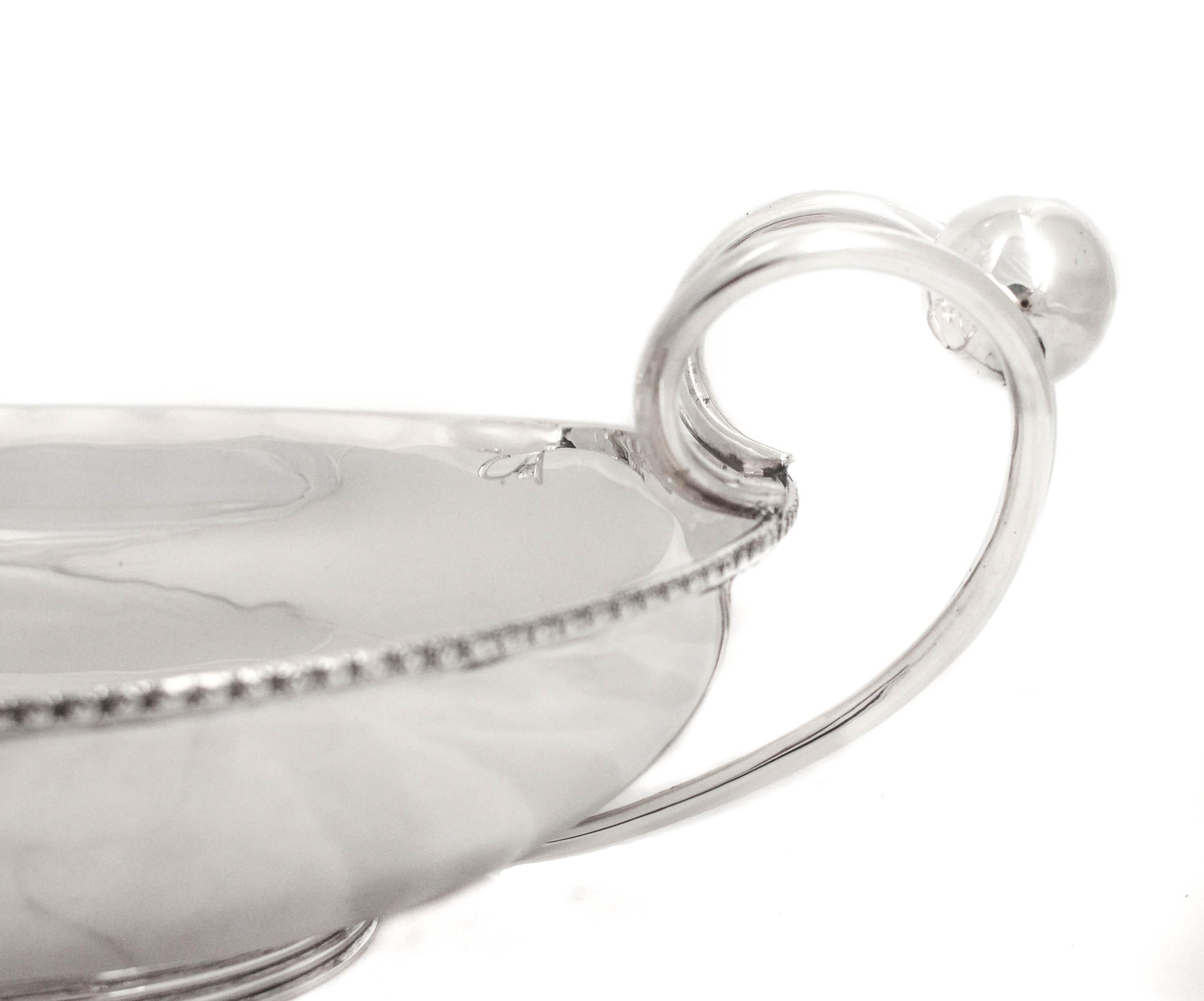 Mid-Century moderno Centrotavola in argento della metà del secolo scorso in vendita