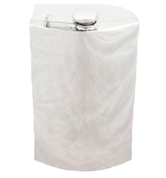 Fiaschetta in argento di metà secolo