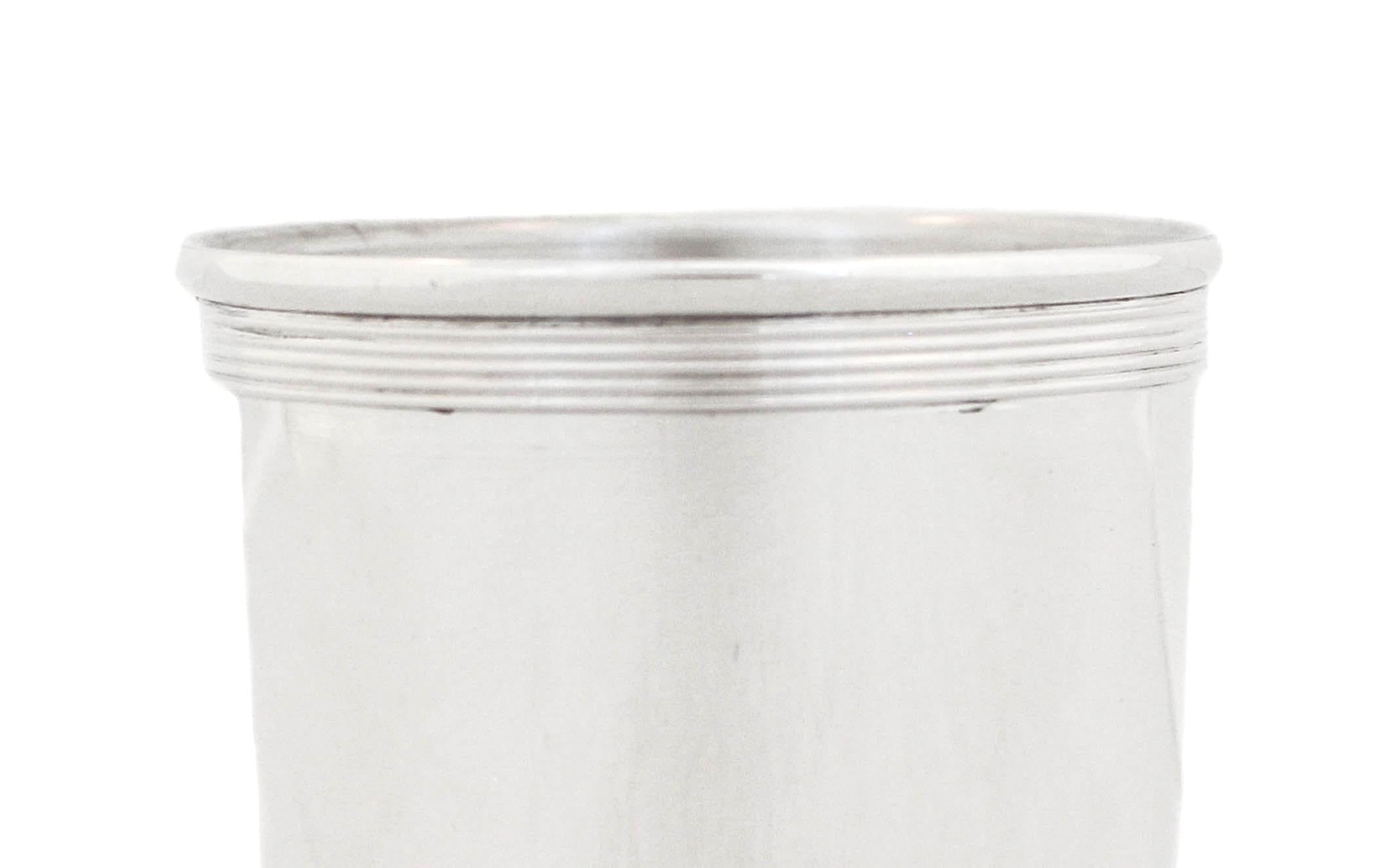 Sterling Silver Mint Julep Cups In Excellent Condition In Brooklyn, NY