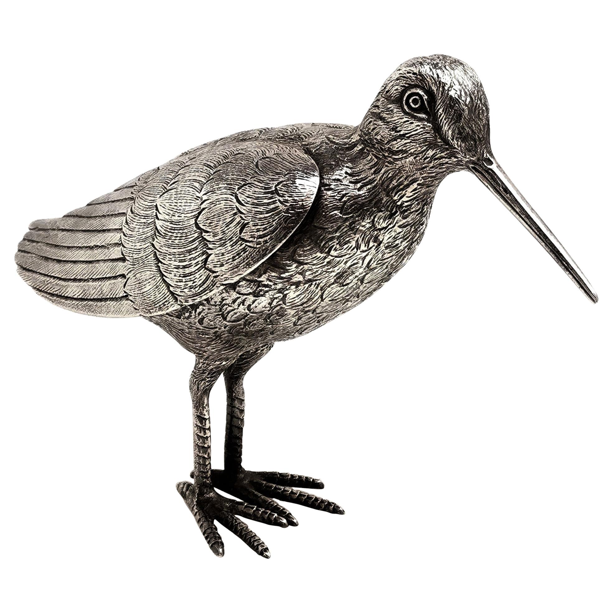 Sterling Silver Model Bird Snipe Figure, 1974