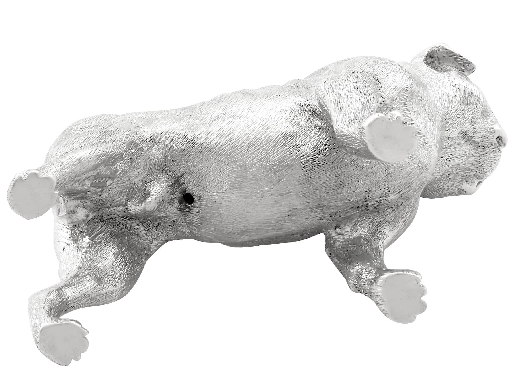 Sterling Silver Model of a Pug by BSE Products For Sale 3