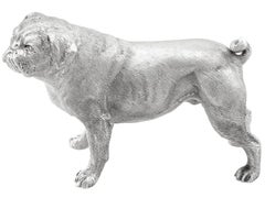 Modell eines Pugs aus Sterlingsilber von BSE Products