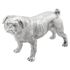 Sterling Silver Model of a Pug by BSE Products