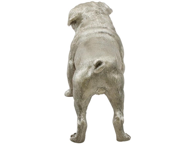 British Sterling Silver Model of a Pug by BSE Products