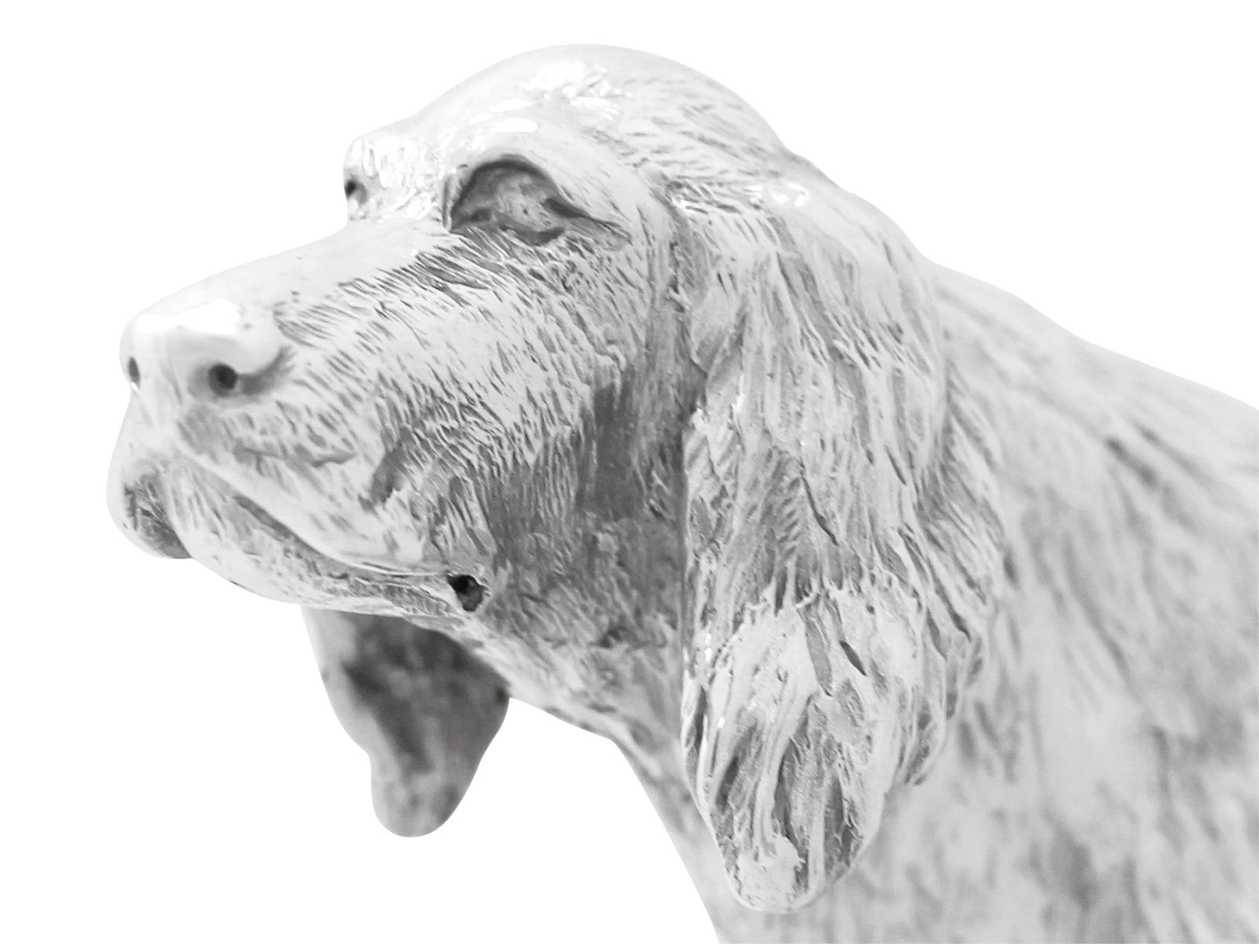Sterling Silver Model of an Irish Setter In Excellent Condition For Sale In Jesmond, Newcastle Upon Tyne