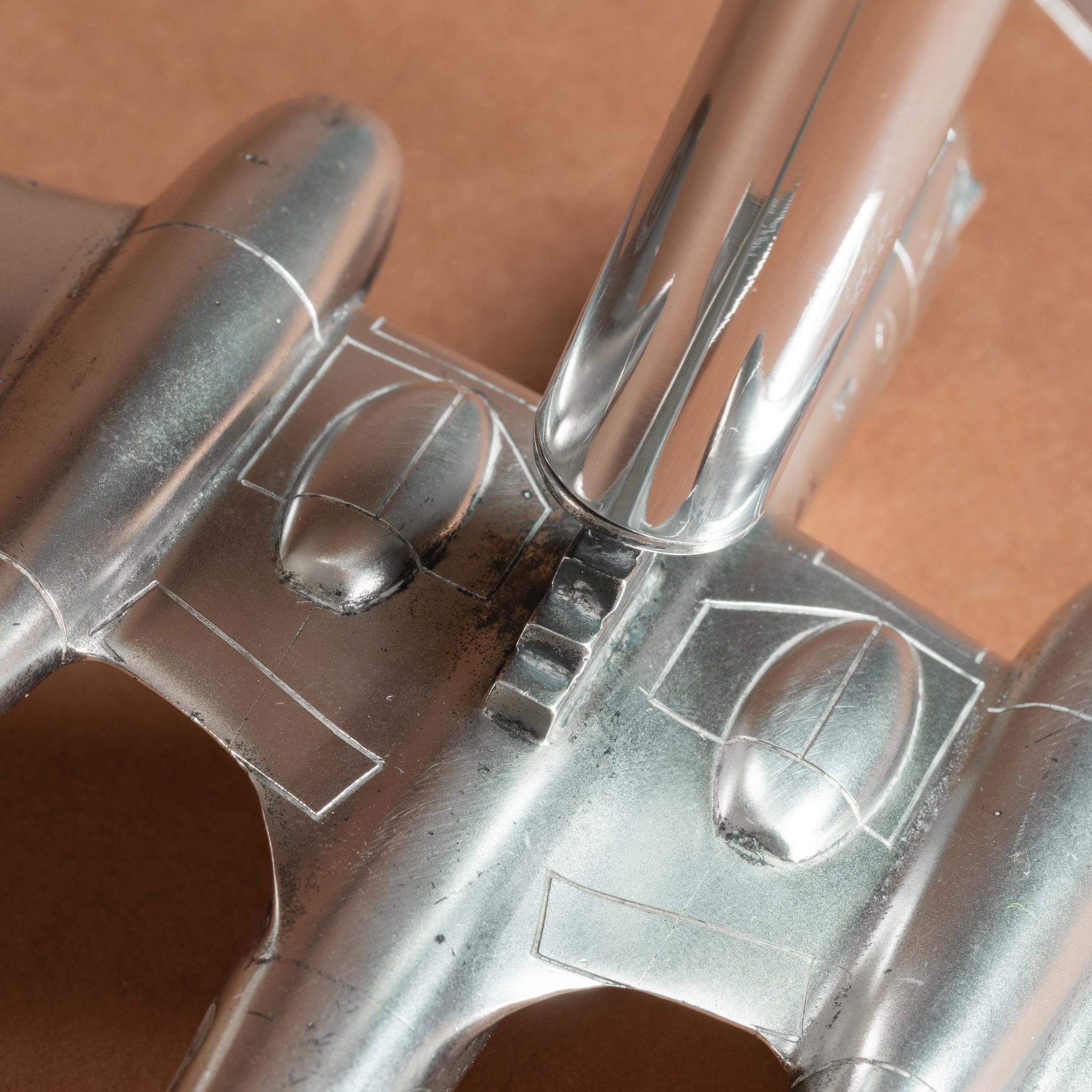 Modèle en argent de l'avion à réaction Gloster Meteor, poinçonné à Londres en 1949. en vente 7