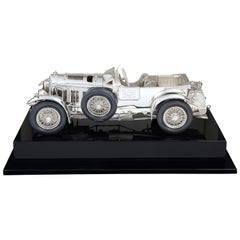 Sterling Silver Model of Tim Birkin's 1929 'Blower' Bentley, 1 of 2 made.