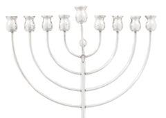 Sterling Silver Modern Menorah