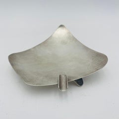 Sterling Silber Modernist Aschenbecher Handcrafted