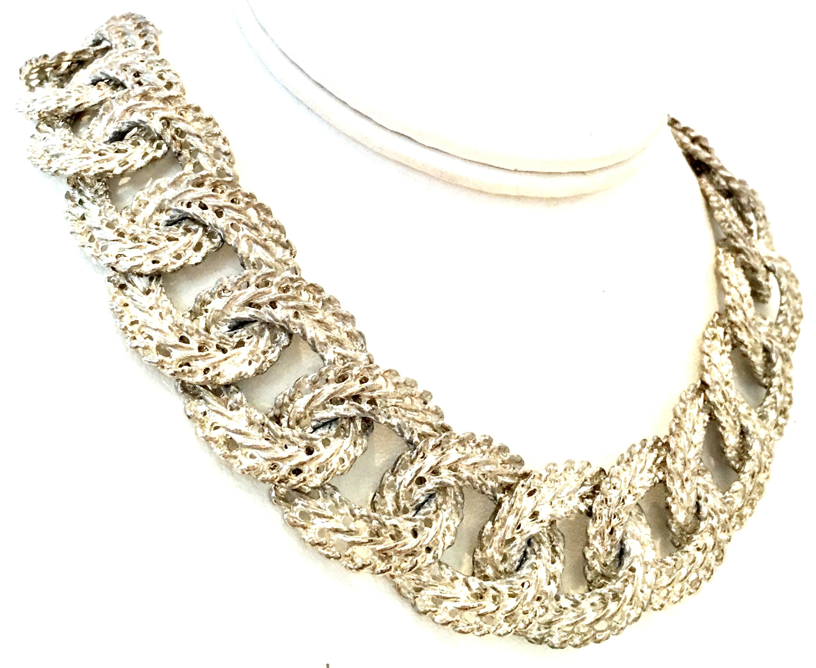 Tiffany and Co. Sterling Silver Heart Toggle Choker Necklace at 1stDibs