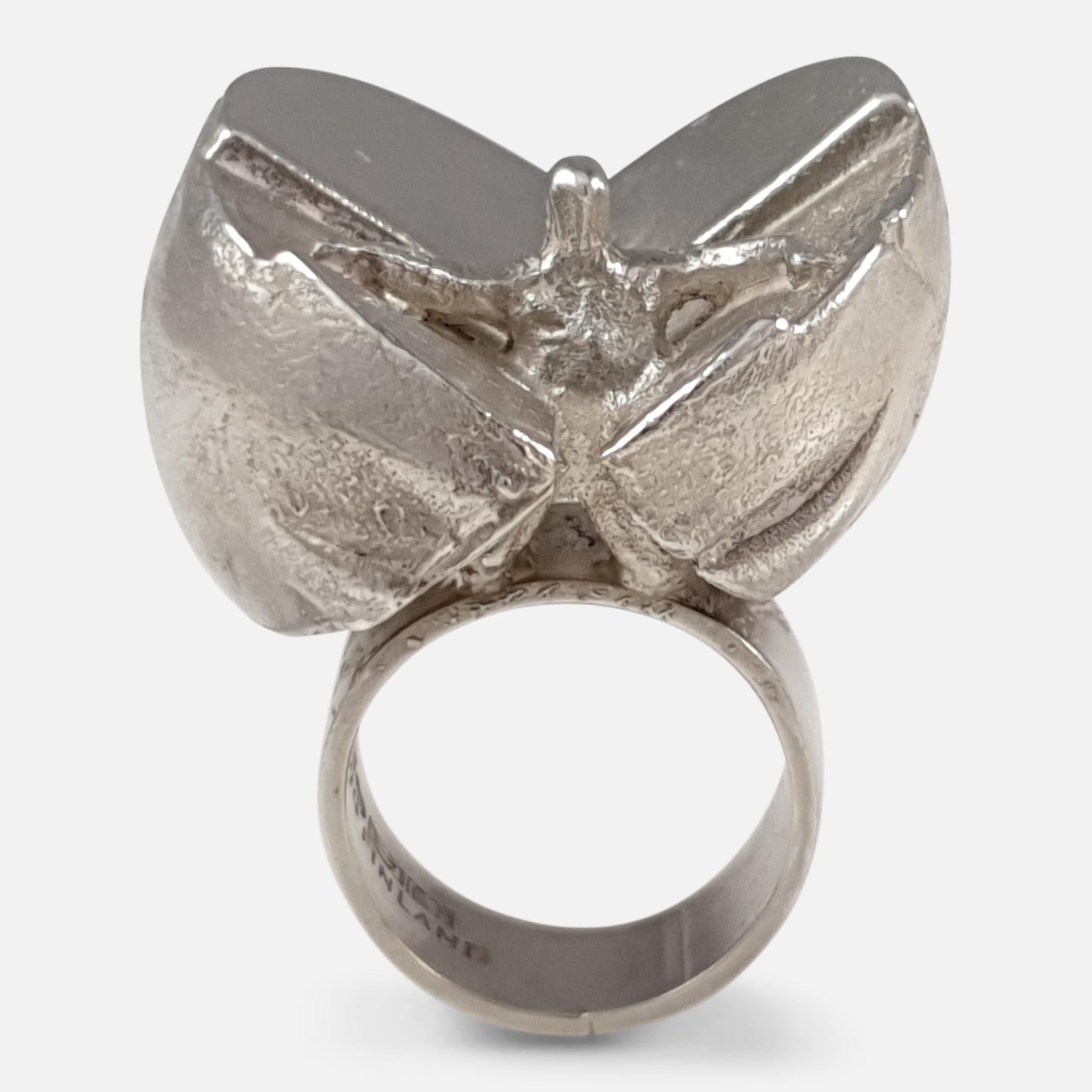 Item: - A superb Finnish sterling silver modernist 