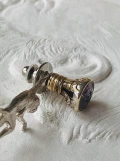 Sterling Silver Monkey Lapel Pin