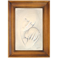 Mother and Child Minting Plakette aus Sterlingsilber