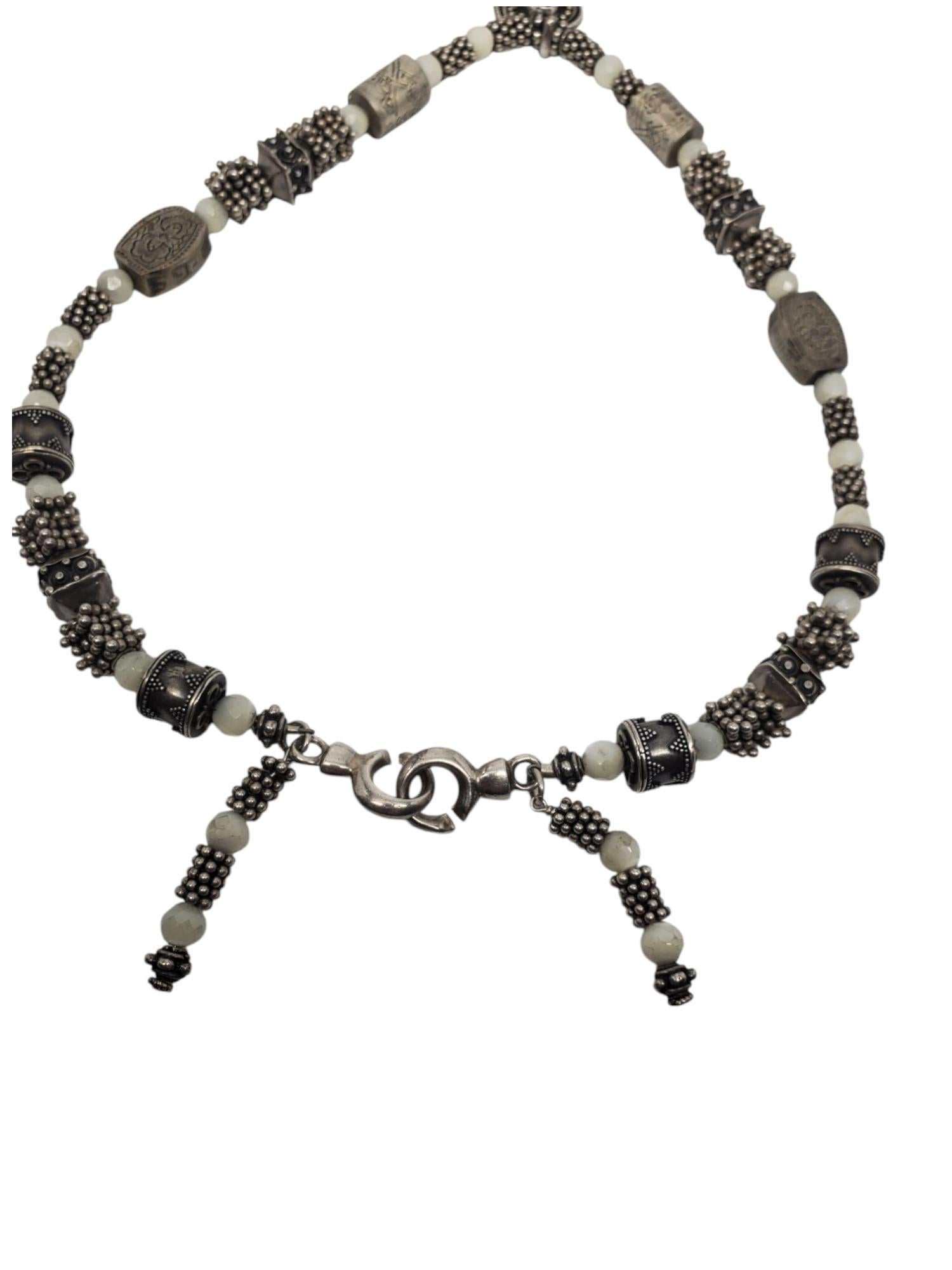 Donna Collana con ciondolo Buddha in argento Sterling Madreperla #21331 in vendita