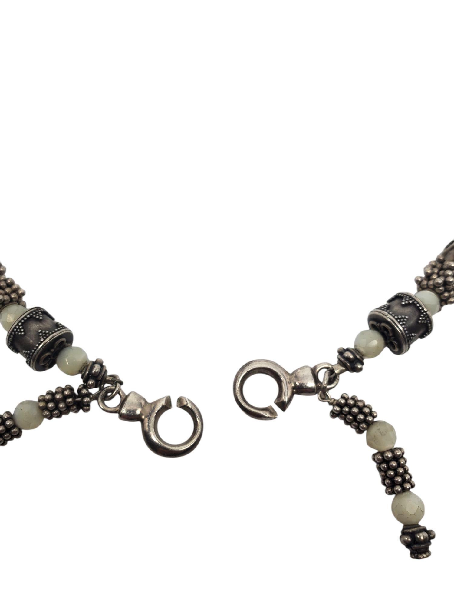 Collana con ciondolo Buddha in argento Sterling Madreperla #21331 in vendita 1