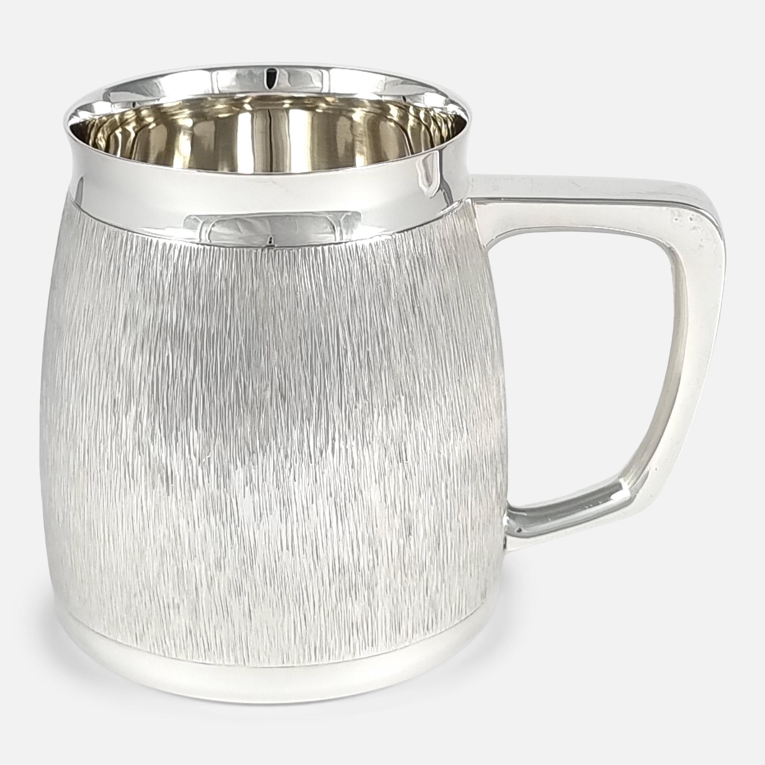 Sterling Silver Mug, C. J. Vander, London, 1976 For Sale 5