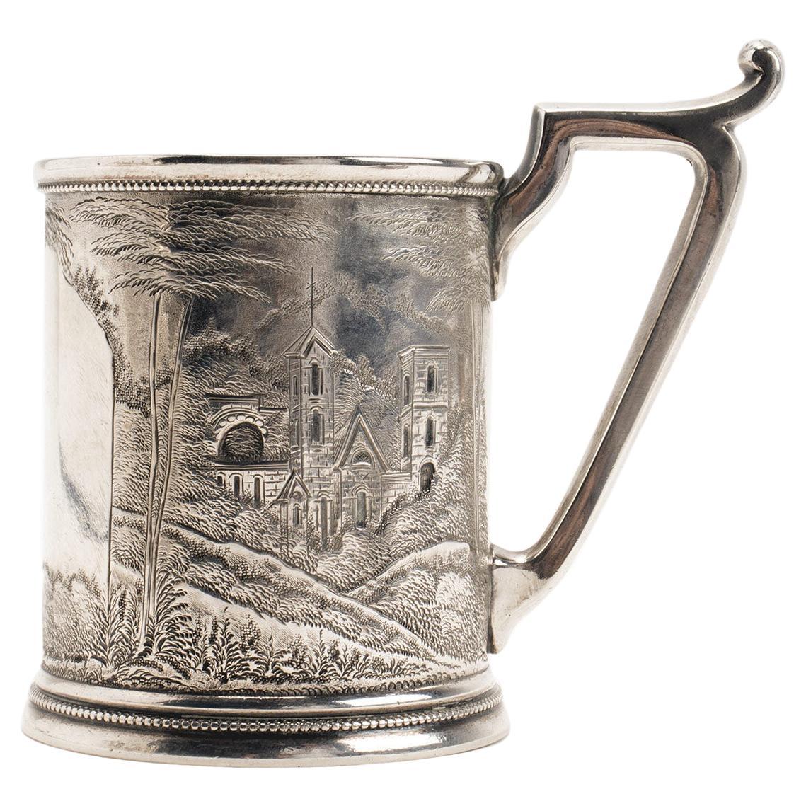 Sterling silver mug, C.G. Halberg, Stockholm 1910.