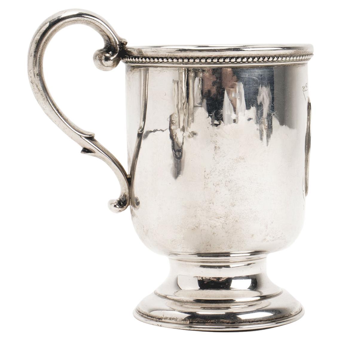 Taza de plata de ley con la efigie de César, Bigelow Kennard & Co, Boston 1880. en venta