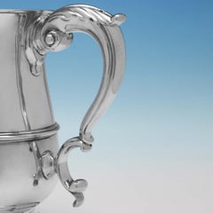 Antico boccale "Quart" in argento sterling di George III, realizzato da John Kings nel 1771