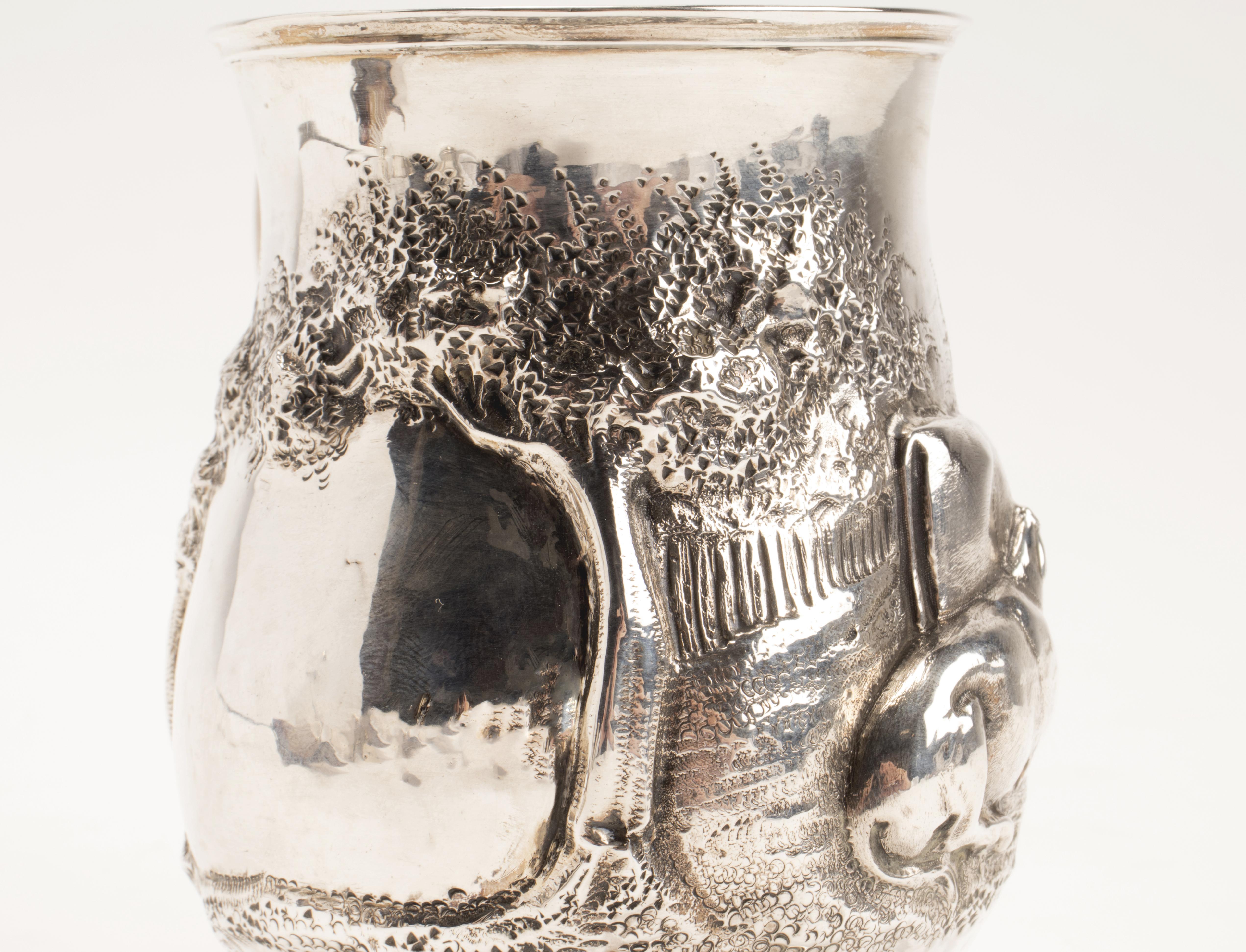 British Sterling Silver Mug, Henry Holland London, 1856 For Sale