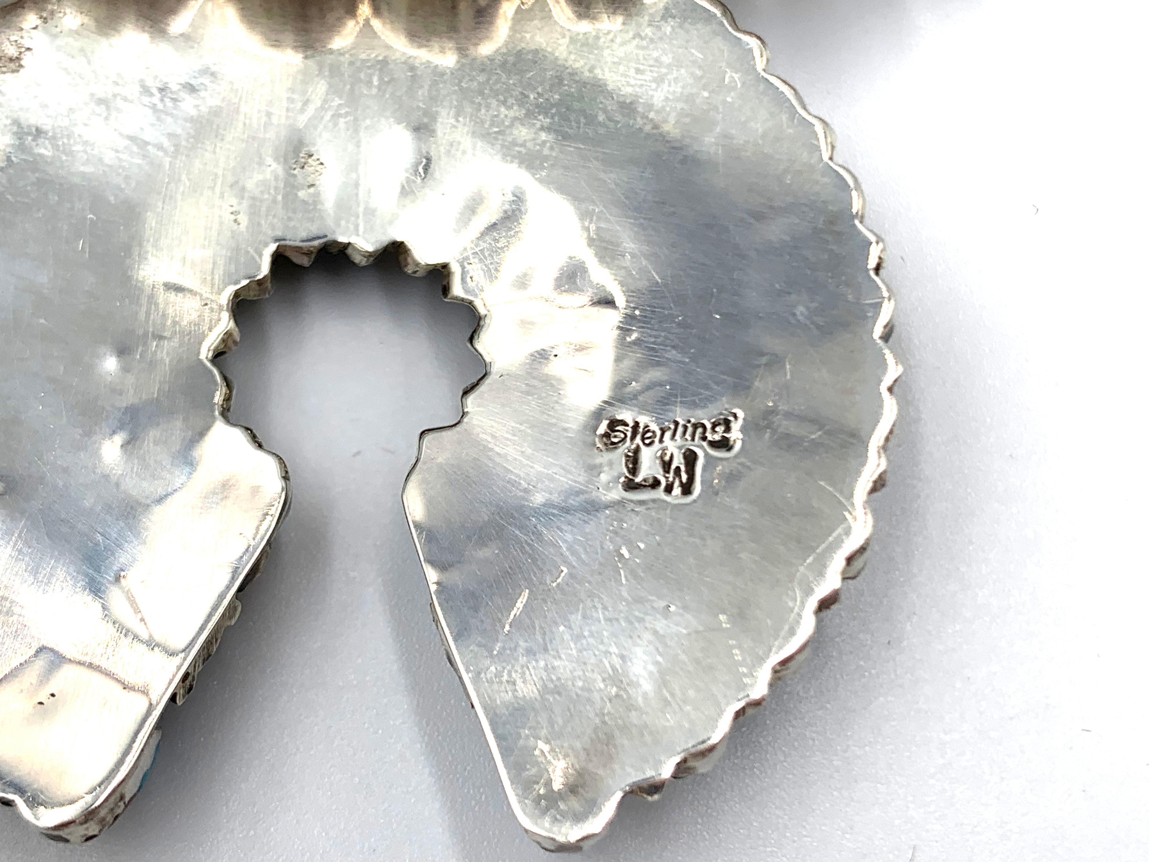 Collana con fiori di zucca a grappolo in argento 925 di Lorraine Waatsa in vendita 5
