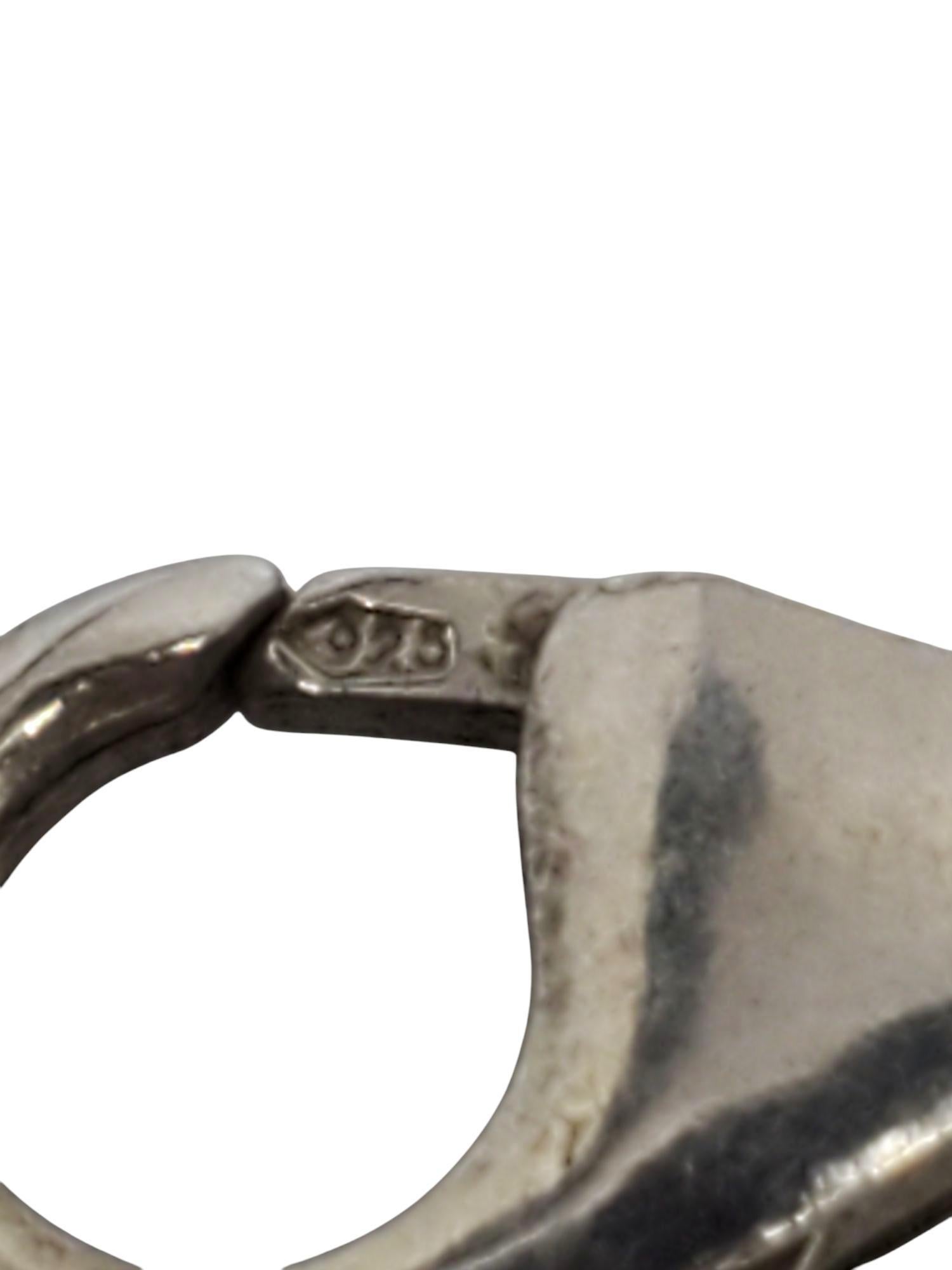 Collier pendentif en argent sterling avec gouttes d'eau et pierres multiples #21330 en vente 3