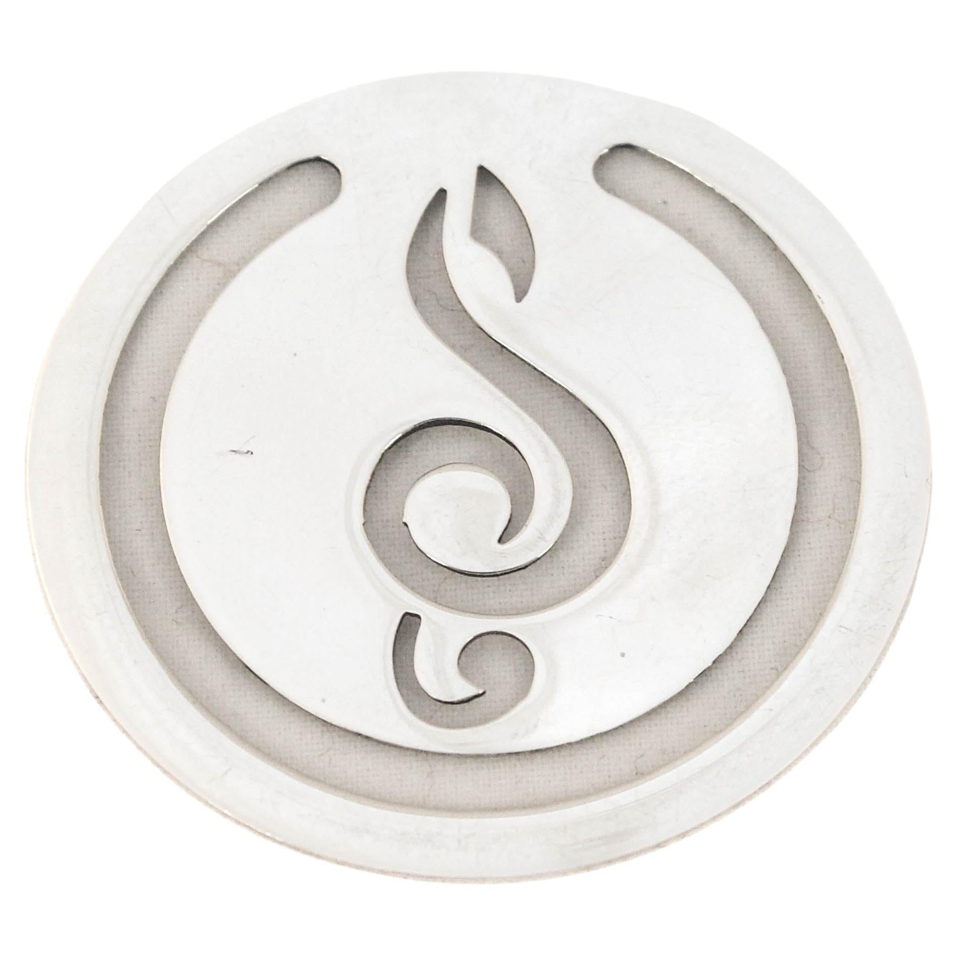 Sterling Silver Music Note Bookmark