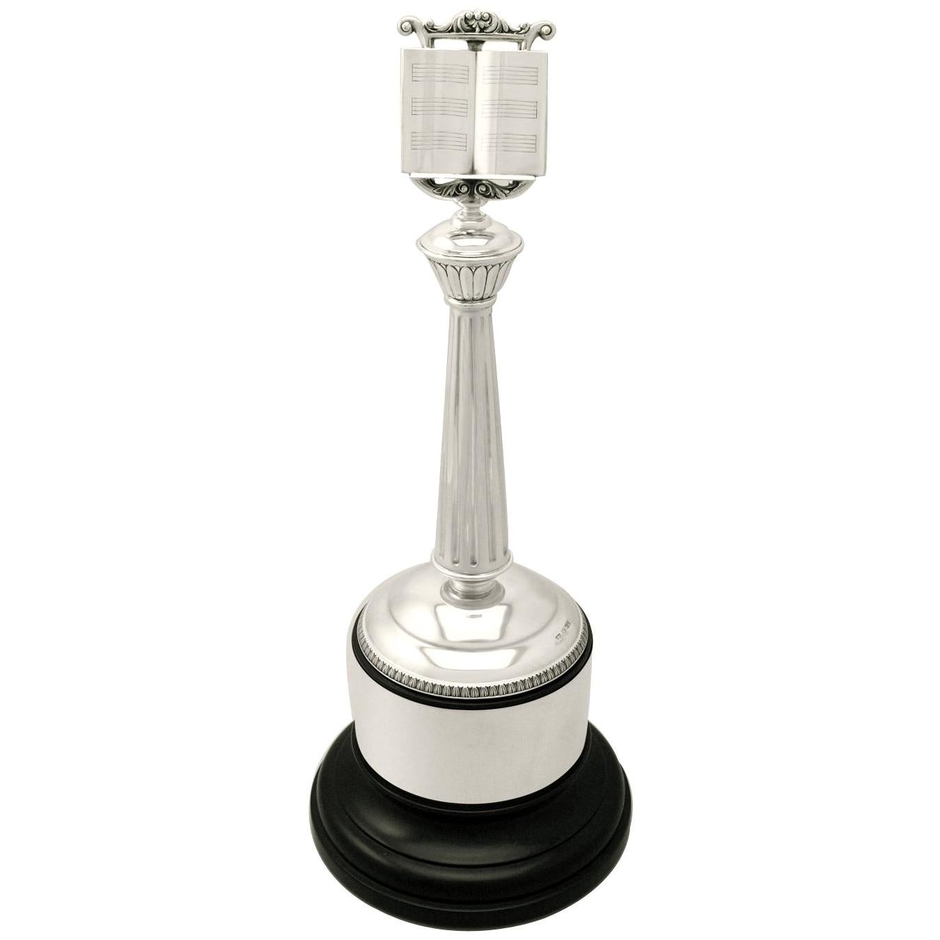 Sterling Silver Music Stand Trophy, Vintage George VI